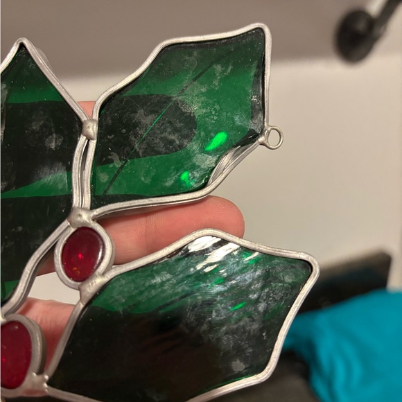 Three Holiday-themed Stained Glass Suncatchers - Picture 6 of 9